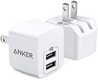 USB Charger, Anker 2-Pack Dual Port 12W Wall Charger Adapter, USB Charger Block with Foldable Plug, Charging Box Brick, Cube for iPhone 15 14 13 12 11 Pro Max, Galaxy S22 S21 Note 20, HTC, Moto, LG
