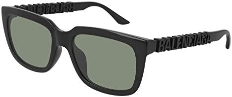 Balenciaga BB0108S Black/Green 56/19/145 unisex Sunglasses