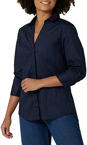 Riders by Lee Indigo Women's Easy Care ¾ Sleeve Woven Shirt