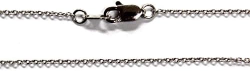 Platinum 950 16" 18" 20" 24" 1.2mm Cable Necklace Lobster Clasp Hypoallergenic