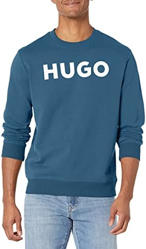 HUGO Men's Big Logo Pullover Sweatshirt