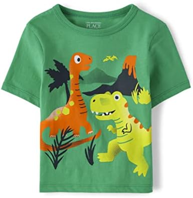 The Children's Place baby boys Dinosaur Short Sleeve Graphic T shirt