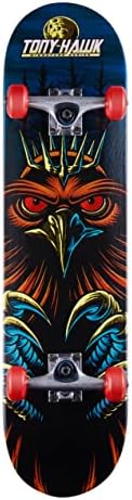 Tony Hawk 31 Inch Skateboard, Tony Hawk Signature Series 4, 9-Ply Maple Deck Skateboard for Cruising, Carving, Tricks and Downhill