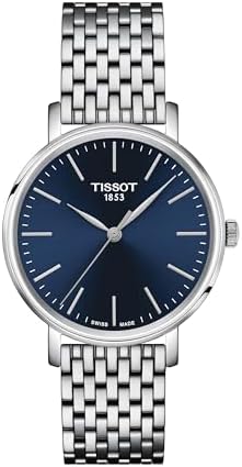 Tissot Unisex Everytime 34mm 316L Stainless Steel case Quartz Watches, Grey, Stainless Steel, 16 (T1432101104100)