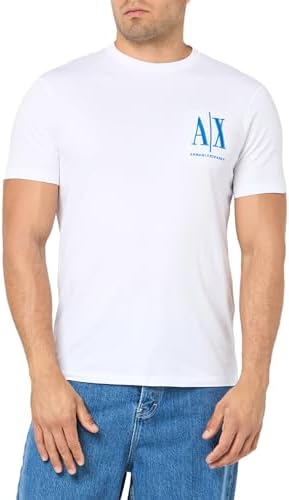 Emporio Armani Men's Regular Fit Cotton Jersey Micro Icon Logo Tee