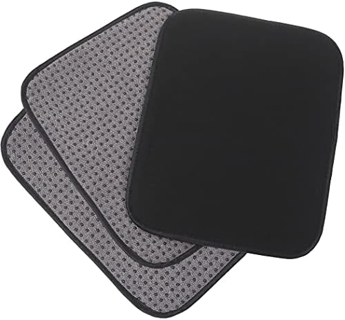 (3-Pack) Microfiber Bowling Ball Towel - 10 Inches x 8 Inches Premium Quality Bowling Ball Shammy Pad with Easy-Grip Dots - Clean Bowling Ball from Dirt and Oil to Improve Grip and Precision