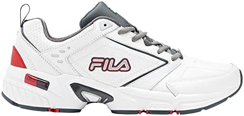 Fila Mens Memory Decimus 8 Athletic Shoes 9 White/Gray/red