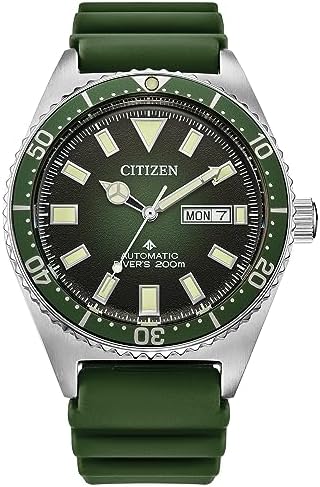 Citizen Men's Promaster Dive Automatic 3-Hand Stainless Steel Watch, Day Date, Luminous, 41mm