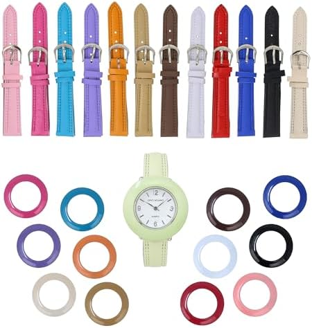 Gino Milano Women's Heart Shaped Multi-Color Faux Leather Watch