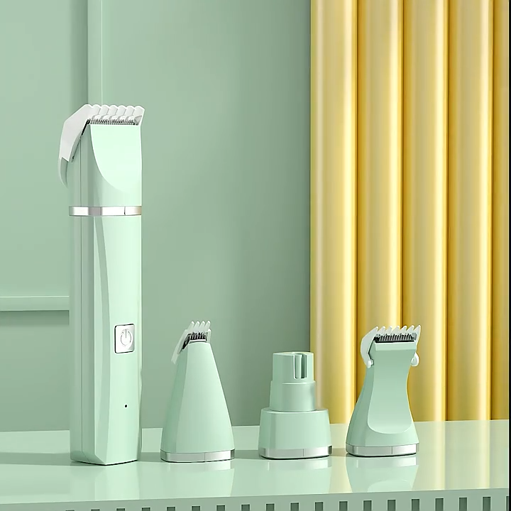 Pet Trimmer Kit Electric Pet Grooming Shaver Dog Cat Hair Trimmer Pet Nail Sharpener Set Rechargeable 4 in 1 Multi-function