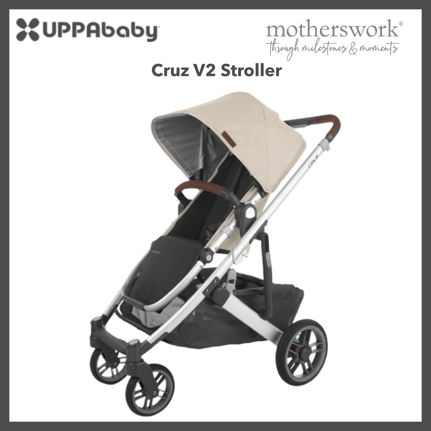 UPPAbaby Baby Cruz V2 Stroller With Bug & Rain Cover - 0M+