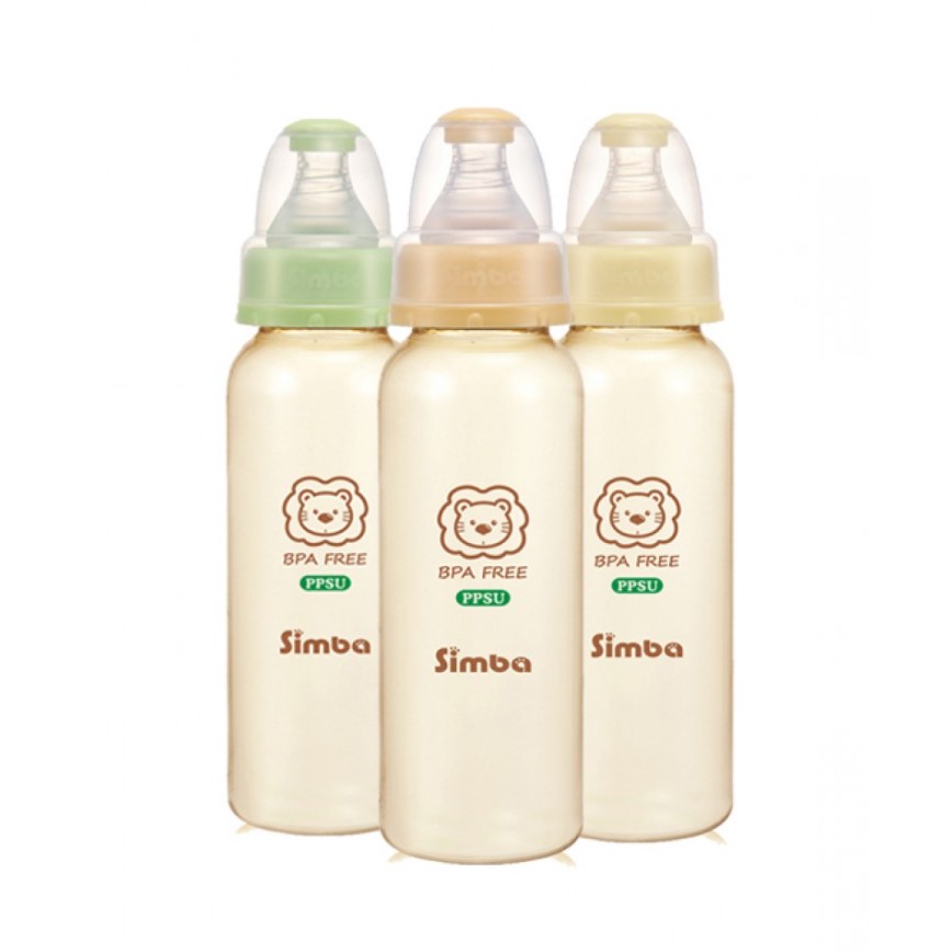 Simba 240ml PPSU Standard Neck Calabash Feeding Bottle (Cross Hole)