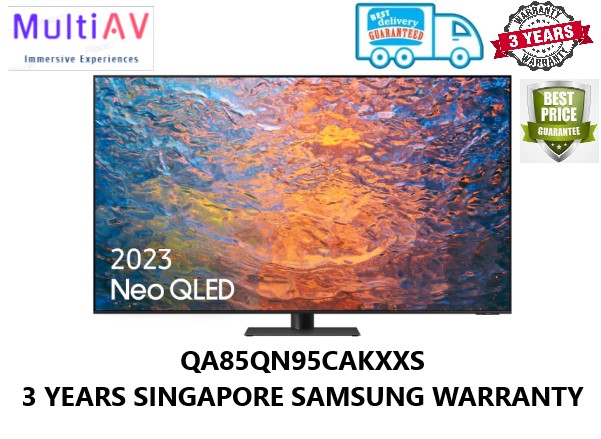 SAMSUNG NEO QLED QA85QN95CAKXXS * 85INCH 4K ULTRA HD SMART TV * BEST MINI LED LAUNCH OF THE YEAR * 2023 NEW MODEL * 100% COLOUR * 85QN95C * 85QN95 * QA85QN95C * 3 YEARS SINGAPORE SAMSUNG WARRANTY * NE