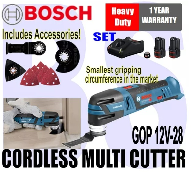 BANSOON BOSCH GOP 12V-28. Cordless Multi Cutter. trimming. adjusting. repairing. Heavy Duty. 1 Year Warranty. Multi-Cutter.