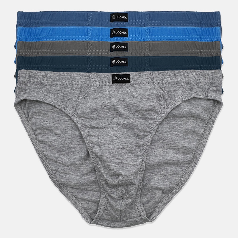 Jockey 5pcs Men Cotton Jersey Bikini Briefs JMB958465AS1